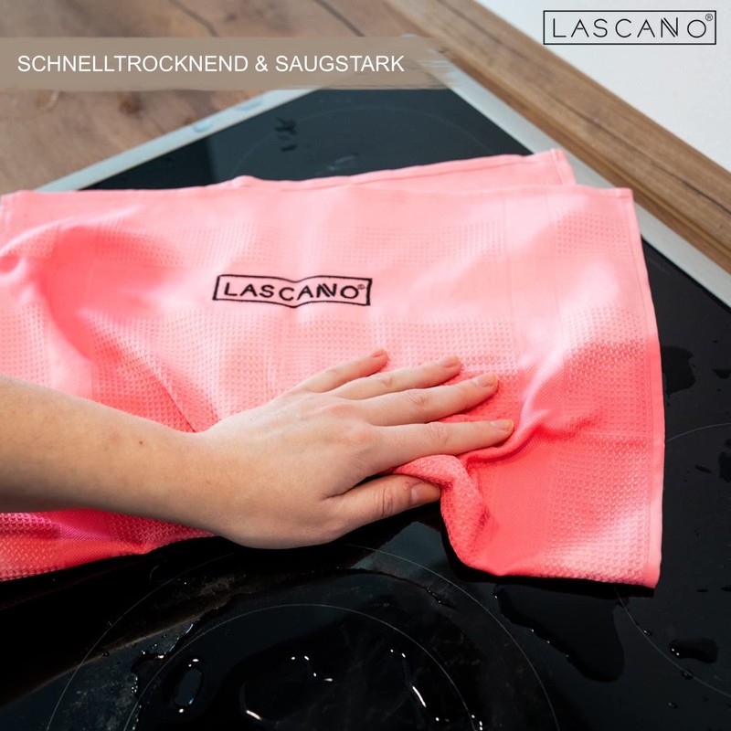 Lascano Microfibre Tea Towels, Set of 4, 60 x 40