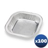 Cuki Aluminium Plate Bowl, Durable and Endlessly Recyclable, Size 18.05