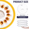 Shellwei 6Pcs Deviled Egg Platter with Lid Container Tray with