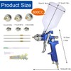 HVLP Spray Gun with Replaceable 1.4mm 1.7mm 2.0mm Nozzles Needle