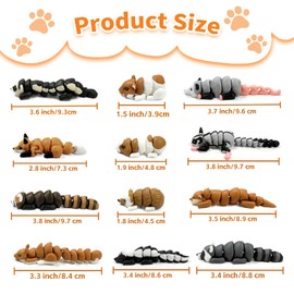 AQXYTK 12 PCS 3D Printed Foreset Animals Figures Toys