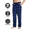 Nutria - Pantalones de pijama de franela para hombre, 100%