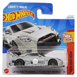 Hot Wheels LB-SilSilhouette Works GT Nissan 35GT-RR Ver.2 Liberty Walk Then and Now 8/10 (242/250) HTC72 Grey 2024 + Short Card Protector Frikimonkey