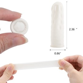 400 unidades de látex para dedos grandes guantes desechables de goma antiestática