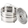Stackable 3 Tier Stainless Steel Steamer Cooker Pot Set Cook