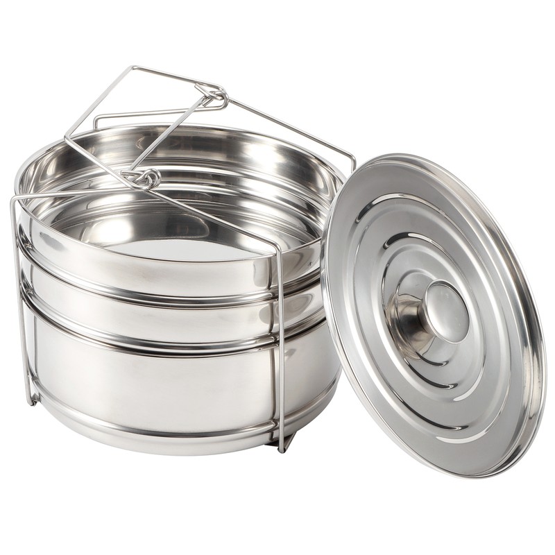 Stackable 3 Tier Stainless Steel Steamer Cooker Pot Set Cook