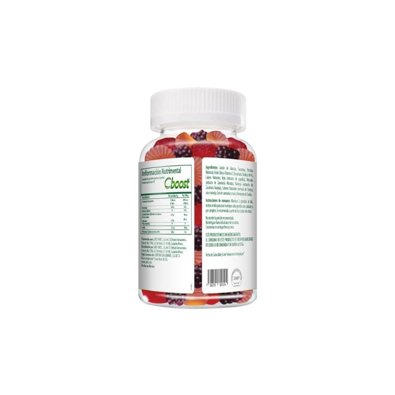 Cboost - Gomitas Kids Vitamina C para Niños, Sin Gluten,