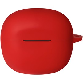 Geiomoo Silicone Case for Skullcandy Rail, Skullcandy Rail ANC, Protective Cover with Carabiner (Red)