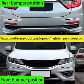 2 PCS Car Strong Reflective Stripe Stickers,Car Trunk Reflective Stickers,Night Visibility Reflective Decal,Reflective Safety Warning Stripe Stickers for Car,Truck,Motorcycle(White)
