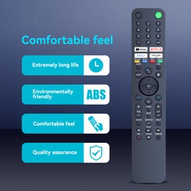 ZWP RMF-TX520U MG3-TX520U Replacement Remote Control for Sony Bravia 4K Ultra HD LED Smart TV Smart TV XR55X90J XR55X94J KD43X80J XR50X90J XR83A90J KD43X85J KD65X85J(Without Voice Function)