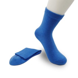 iMongol Pure Cashmere Thick Mongolia Stockings Women Men Unisex Ankle High Casual Blue, blue