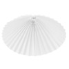 Hemobllo White Round Fabric Pleated Lamp Shade - E27 Replacement