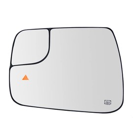 Left Driver Side Heated Blind Spot Convex Mirror Glass Replacement For 2019 2020 2021 Dodge Ram 1500 - For Ram 1500 Side Mirror for Ram Driver Mirror With Rear Holder - Replace 68402036AA 68402037AA