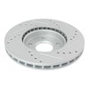 Brake Rotors Set Performance Premium G-Coated Slotted X Drilled Front