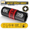 Aiourx 1/2" Drive Lug Nut Impact Socket, 21 x 22
