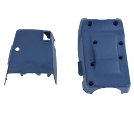 DongJinK Steering Column Cover Blue Set Compatible with Toyota Hilux Pickup 1984 1985 1986 1987 1988 4Runner 1986 1987 1988 1989 No Tilt Replace # 45286-35220 45287-35170