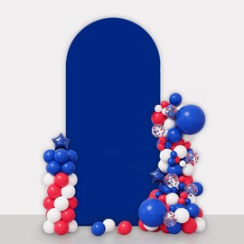 AIBIIN Royal Blue Arch Backdrop - 2.6x6ft, 2-Sided, Fit for Wedding, Birthday, Baby Shower & Banquet Decoration