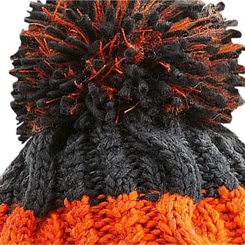 Beechfield B437 Apres Beanie - Azure Blue/Oxford Navy