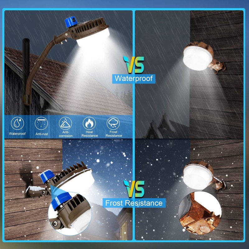ledmo 120W LED Barn Light Dusk to Dawn Adjustable Angle