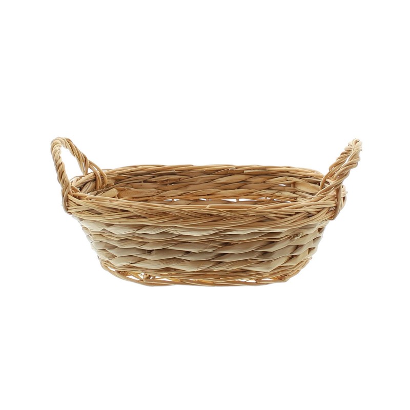 FRANK FLECHTWAREN Corn Straw Basket Oval
