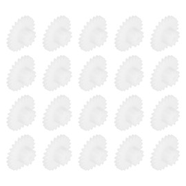 QUARKZMAN Pack of 20 Plastic Gears 24 Teeth Plastic Double Gears Model 24102BA Reduction Gear for RC Car Model DIY Robot White Module 0.5