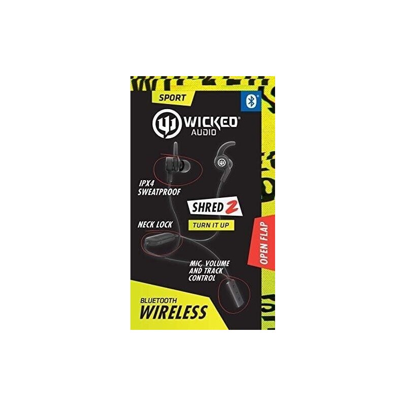 Wicked Audio Shred2 — Wireless Bluetooth Sweat Proof Earbud —