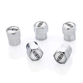 License Frame Inc. License Frame Inc. Lincoln Logo Tire Valve Caps (Chrome)