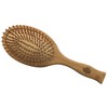Bamboo hair brush and comb made of bamboo, set of