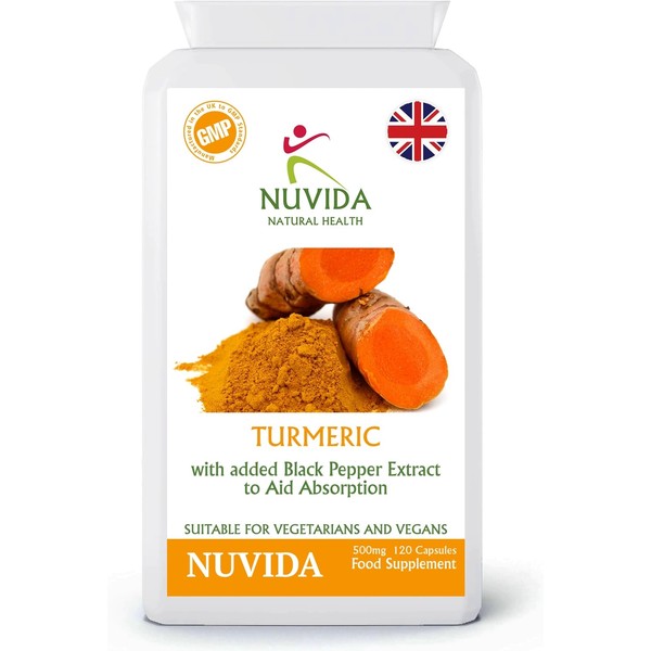 Turmeric and Black Pepper Capsules High Strength - 120 Turmeric