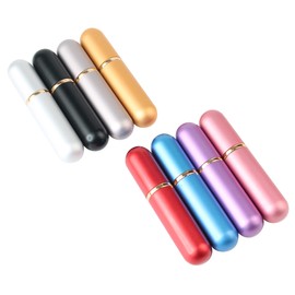 Paquete de 8 tubos inhaladores nasales de aromaterapia de aluminio para inhaladores de aceite esencial con 8 tubos de inhalador Milti-Color...        
