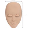 Eyelash Extension Face Mannequin 3 Pairs Removable Eyelids Single Layer