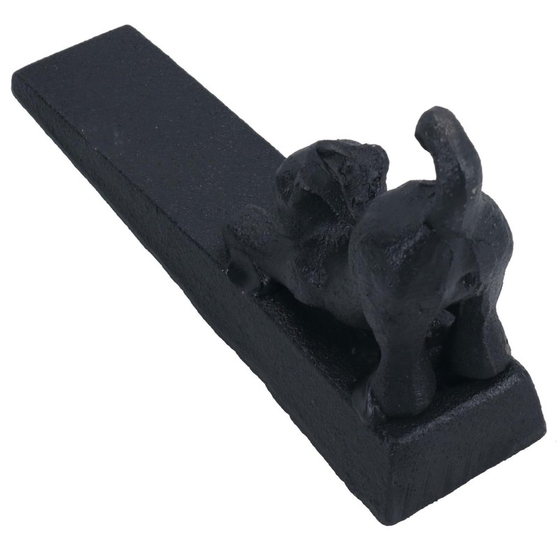 Cat Door Stop Cast Iron Metal Rustic Doorstop Wedge House