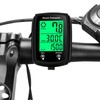 JZK Wired bike computer with LCD backlight Display, 19 functions