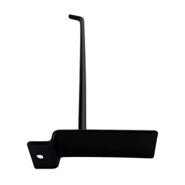 12" Slatwall Hook Panel Display Hooks, 1/4" Thickness Metal, Black - Pack 2