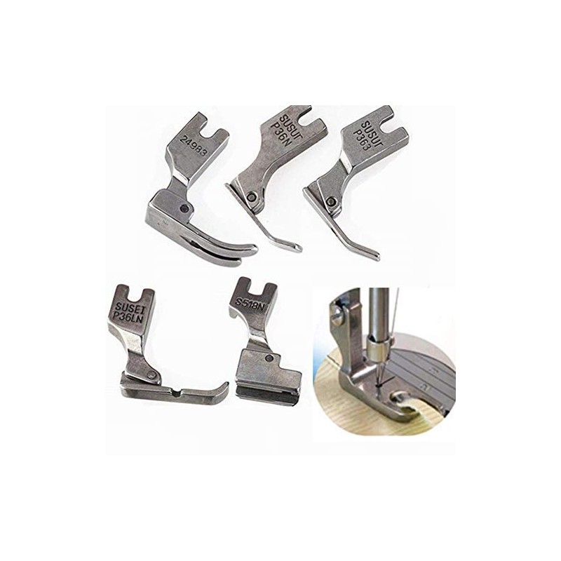 YEQIN 5Pcs Industrial Sewing Machine Presser Feet for Juki S518N