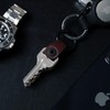 KeySmart Mini Leather Key Holder | Compact Key Chain Key