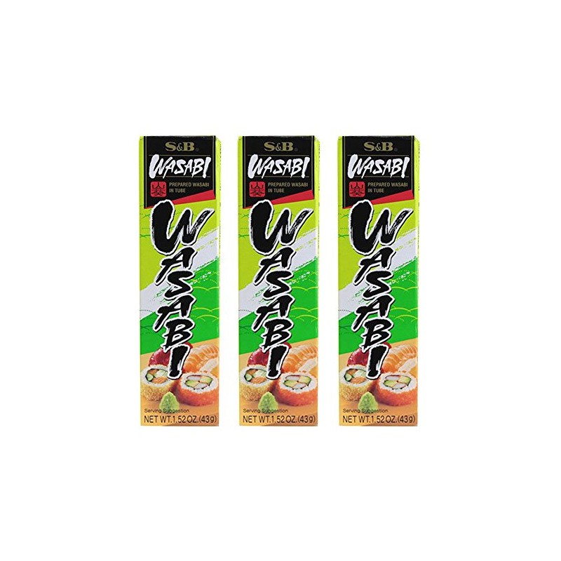 [ 3 Packs ] S&B Prepared Wasabi Paste In Tube