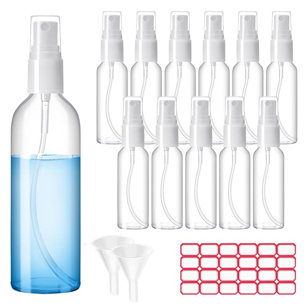 Zoizocp Spray Bottles, 1oz/30ml Clear Empty Fine Mist Plastic Mini