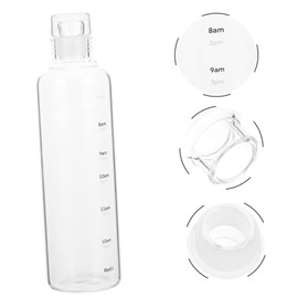 BIUDECO Hydration Tracker Water Bottle Portable Plastic Drinking Cup with Travel Kettle Feature for Outdoor Use