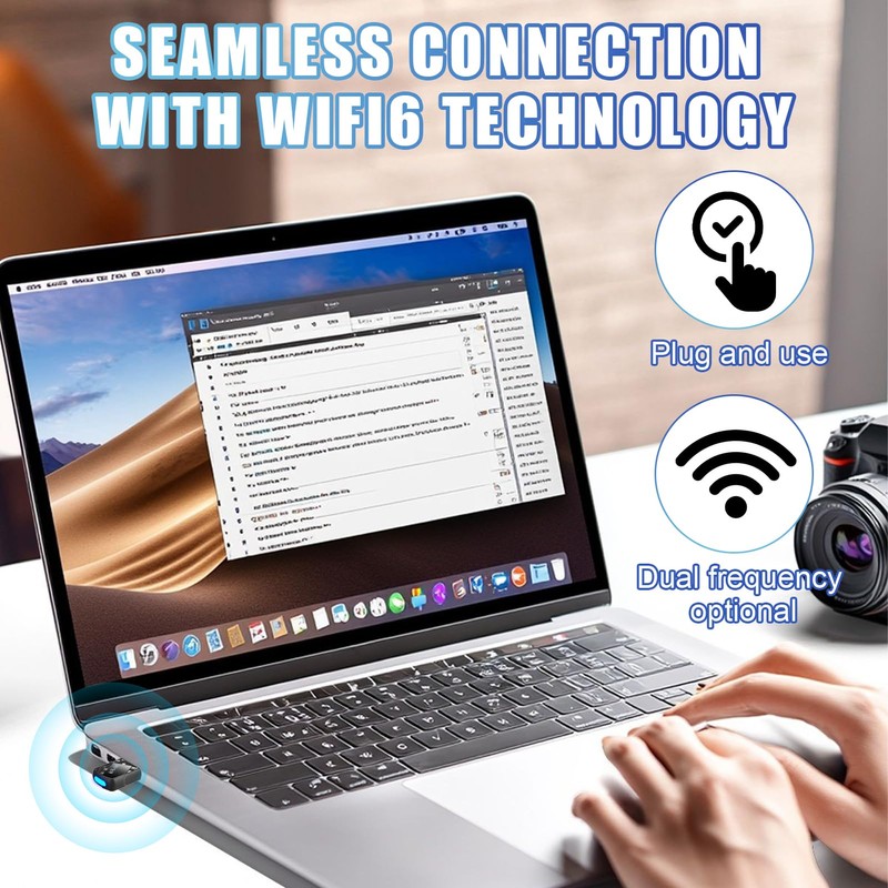 WLAN Stick USB Adapter Pc, Ax900 WiFi 6 Antenne, WLAN