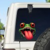 Funny Frog Car Decal, Monster Tongue Design, Waterproof Vehicle Sticker,