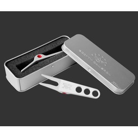 Scotty Cameron TITLEIST Divot Pivot Tool with TIN CAN - Silver with RED DOT