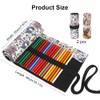 Pack of 2 Canvas Pen Roll, Rolling Pencil Case, 36