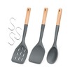 Pack of 3 Silicone Spatula, Non Stick Cooking Utensil Set,