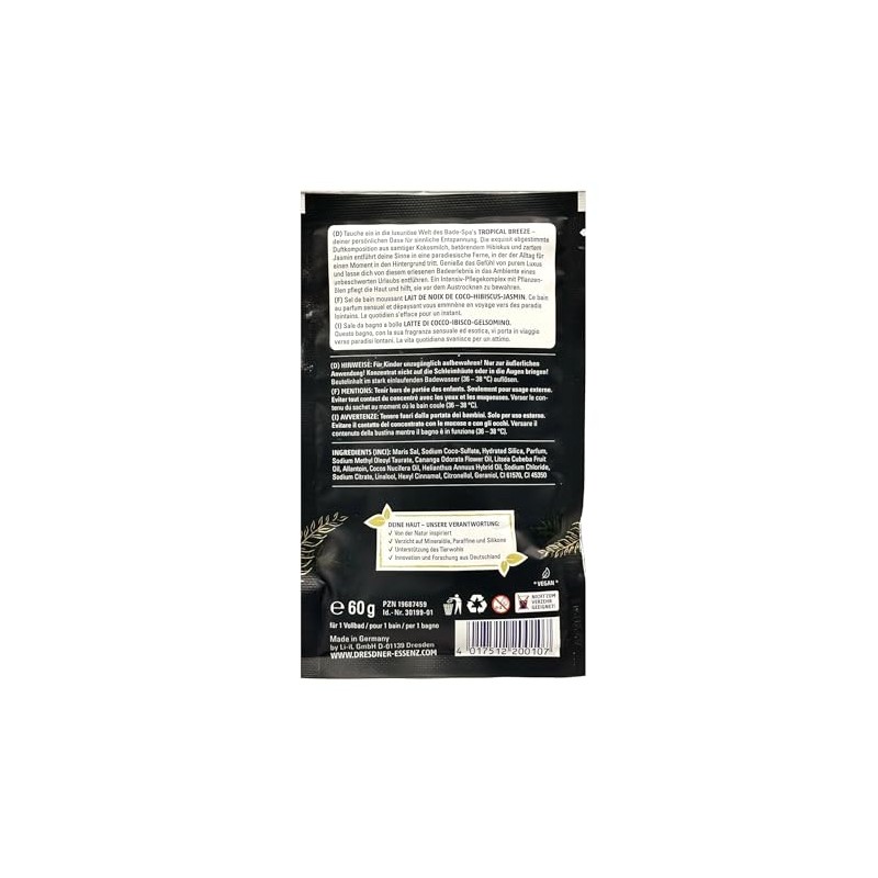 6er Pack Dresdner Essenz Bade-Spa Tropical Breeze 6 x 60g