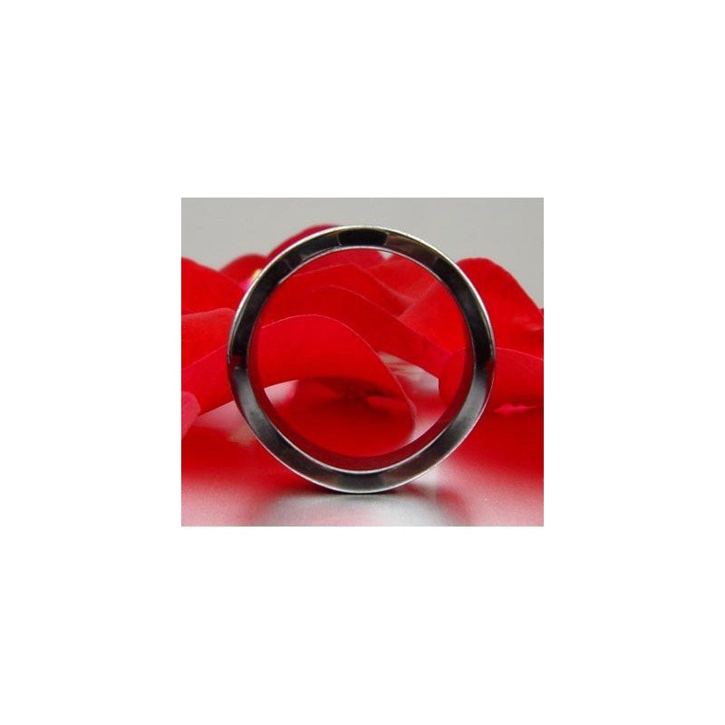 Genuine Hematite Wavy Grey Dark Grey Smooth Hematite Ring Stone