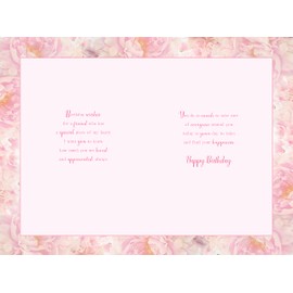 To A Special Friend Birthday Card - Size 6" X 9"