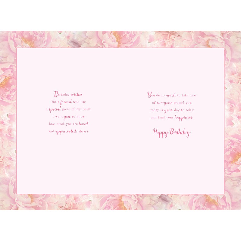 To A Special Friend Birthday Card - Size 6" X