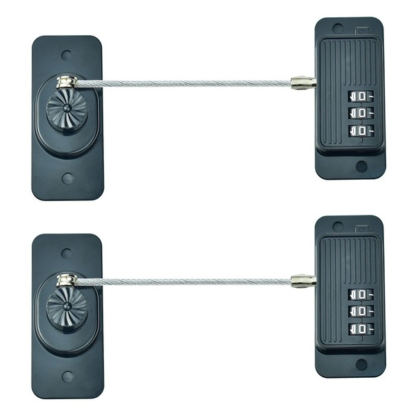 ArbaroClara Fridge Door Lock Child Safety, Heavy Duty Kidsproof Coded