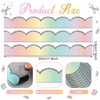 Taobary 24 Pcs Pastel Magnetic Borders for Whiteboard Classroom, 11.8x1.5"